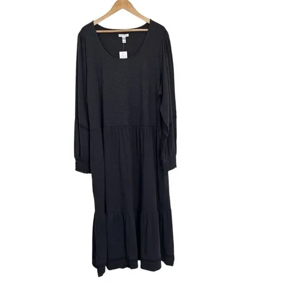 Canyon Retreat Regular Easy Midi Boot Dress Denim & Co Gray 2X - Picture 2 of 9